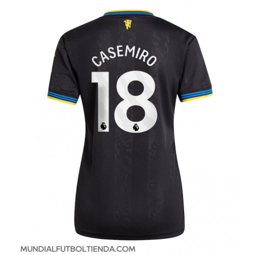 Camiseta Manchester United Casemiro #18 Tercera Equipación Replica 2025-26 para mujer mangas cortas